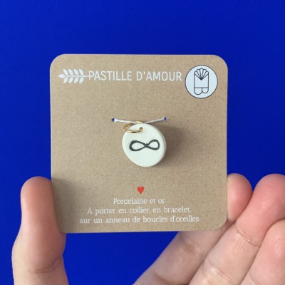 Pastille d'Amour T symbole infini